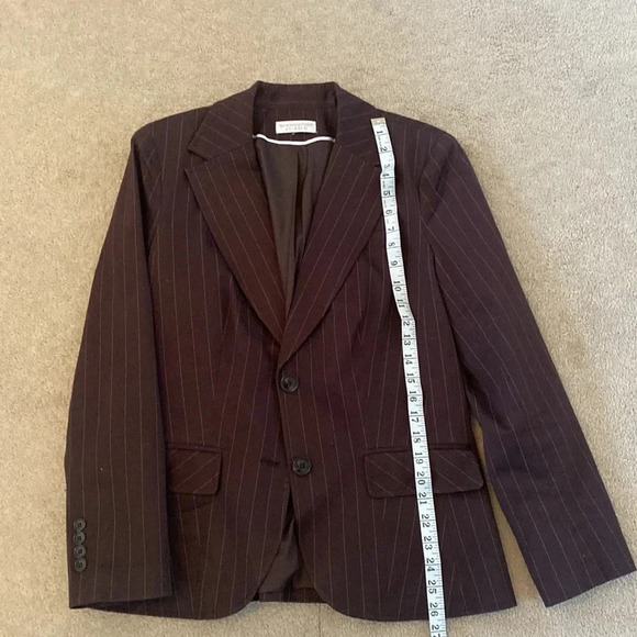 Worthington brown pinstripe blazer size medium business casual - Picture 7 of 8